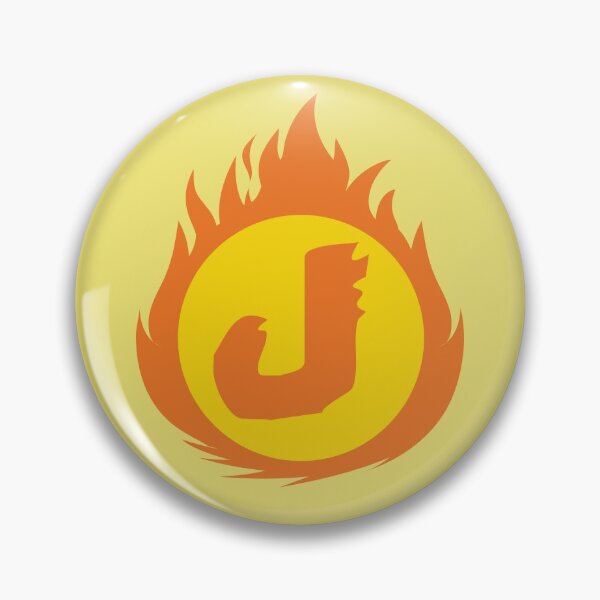 Item preview, Superhero Letter J. Fire Insignia designed and sold by mgulin.