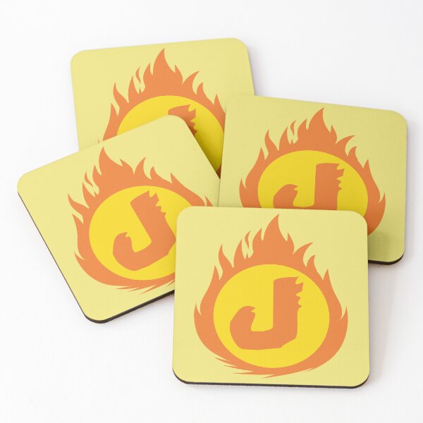 Item preview, Superhero Letter J. Fire Insignia designed and sold by mgulin.