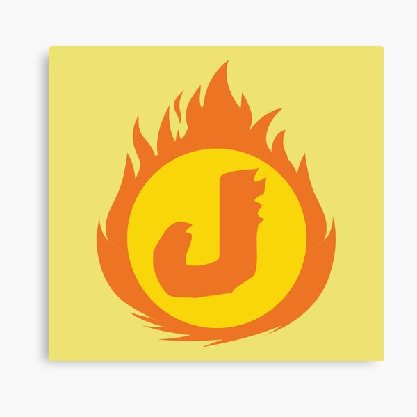 Item preview, Superhero Letter J. Fire Insignia designed and sold by mgulin.