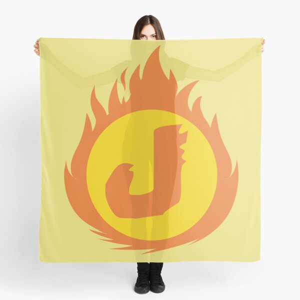 Item preview, Superhero Letter J. Fire Insignia designed and sold by mgulin.