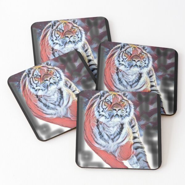 Item preview, Tiger in snow designed and sold by Skloilustra.