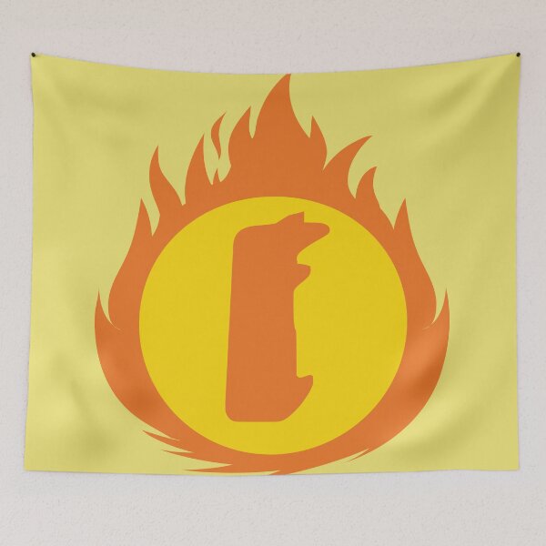 Item preview, Superhero Letter I. Fire Insignia designed and sold by mgulin.