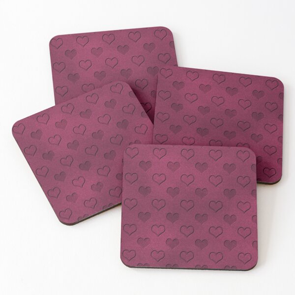 Item preview, Pink Velvet 3D Heart Pattern designed and sold by Diana377.