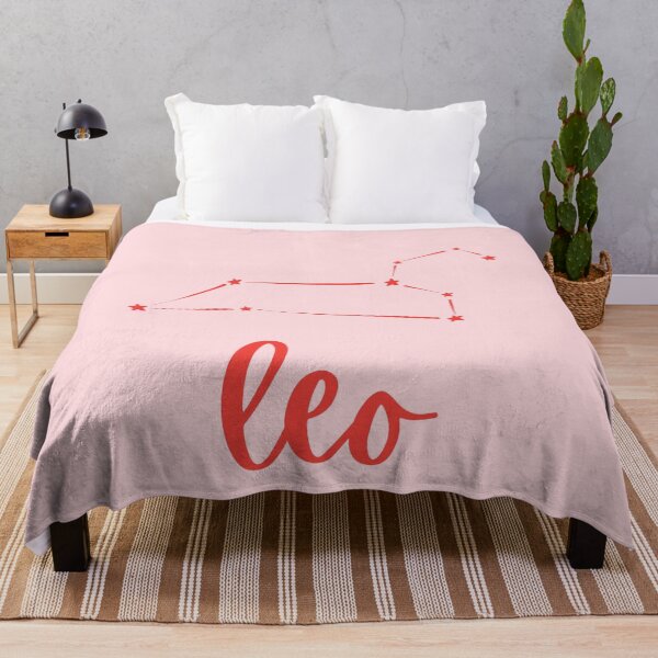 Item preview, minimalist leo constellation in red and pink designed and sold by neopop.