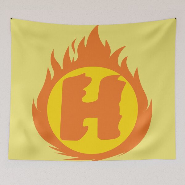 Item preview, Superhero Letter H. Fire Insignia designed and sold by mgulin.