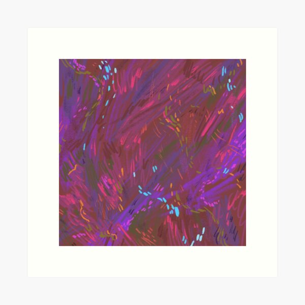 Raspberry Puddle Art Print