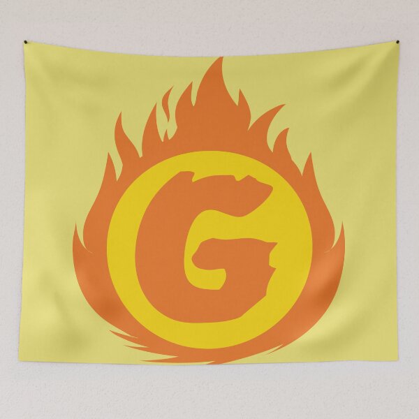 Item preview, Superhero Letter G. Fire Insignia designed and sold by mgulin.
