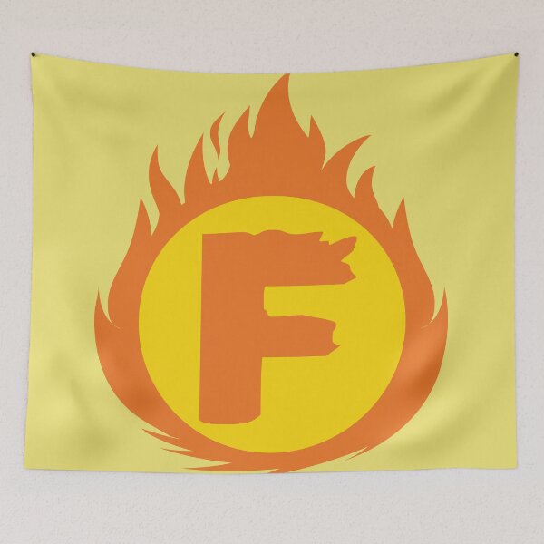 Item preview, Superhero Letter F. Fire Insignia designed and sold by mgulin.