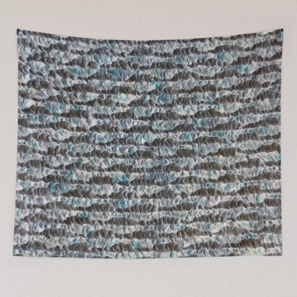 Item preview, Loop Pile Texture Teal designed and sold by Designs By YL.