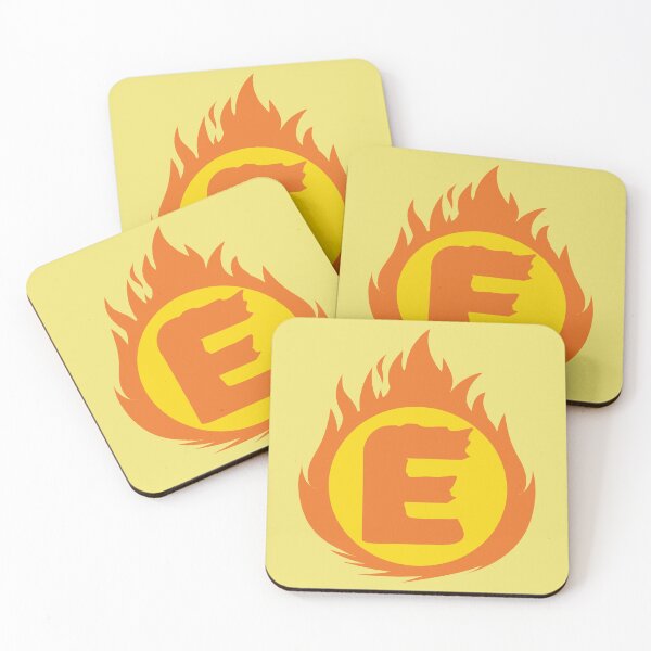 Item preview, Superhero Letter E. Fire Insignia designed and sold by mgulin.