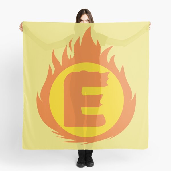 Item preview, Superhero Letter E. Fire Insignia designed and sold by mgulin.
