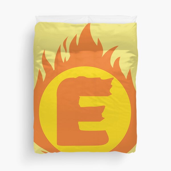Item preview, Superhero Letter E. Fire Insignia designed and sold by mgulin.