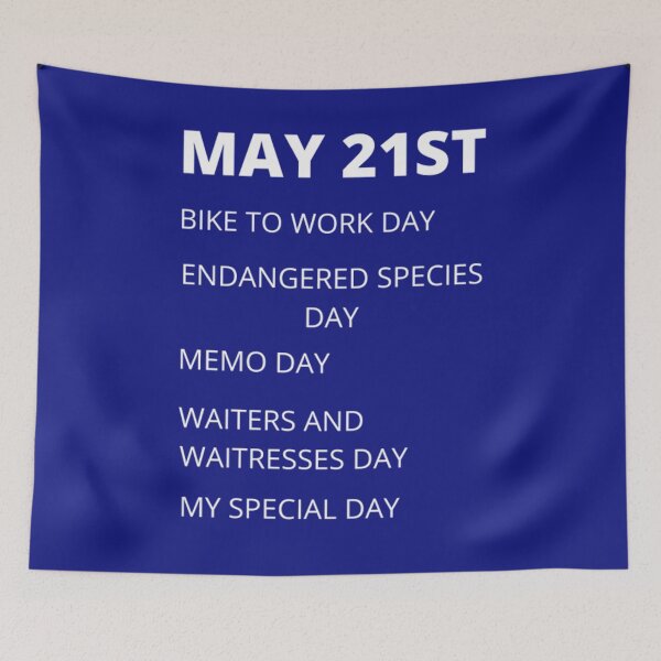 Item preview, Daily holidays - May 21st designed and sold by edwardtiptonart.