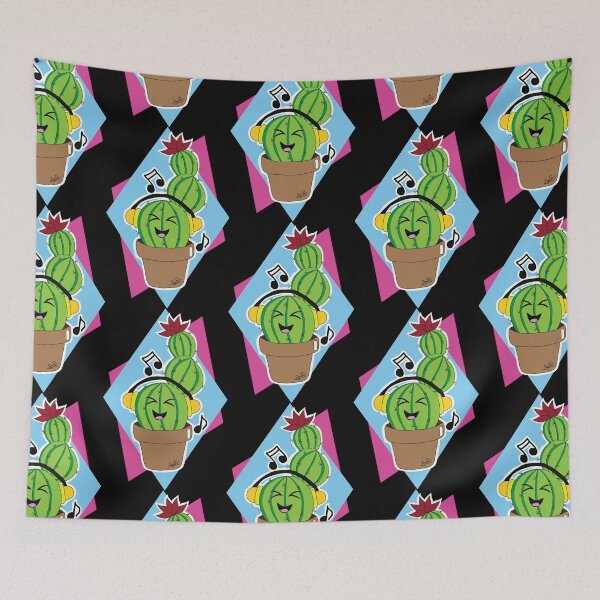 Item preview, Happy Cactus Listening to Music designed and sold by MenagerieMayhem.