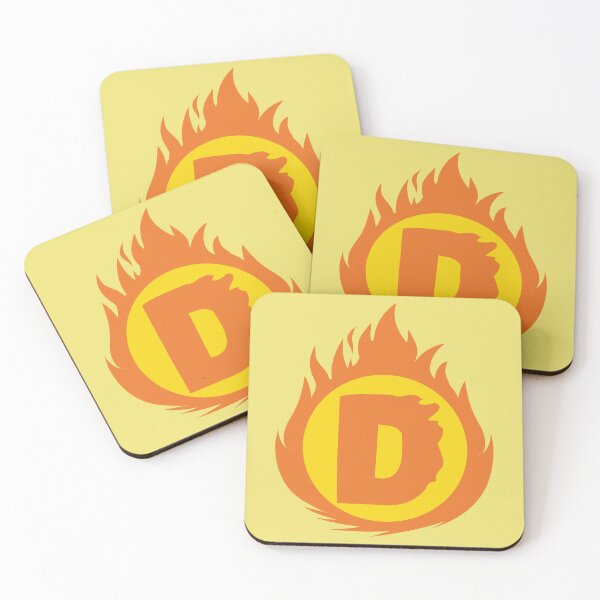Item preview, Superhero Letter D. Fire Insignia designed and sold by mgulin.