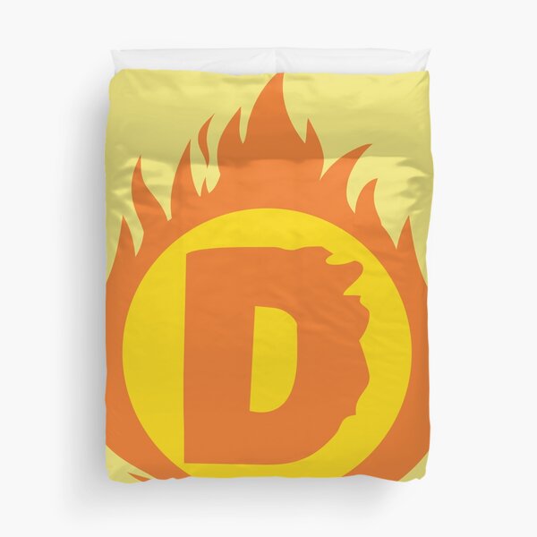 Item preview, Superhero Letter D. Fire Insignia designed and sold by mgulin.
