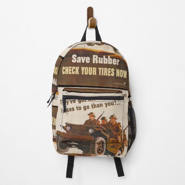 Item preview, "SAVE RUBBER, CHECK YOUR TIRES" - World War 2 Painting designed and sold by Arko Ranger.