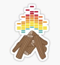 Crackling Fire Sticker