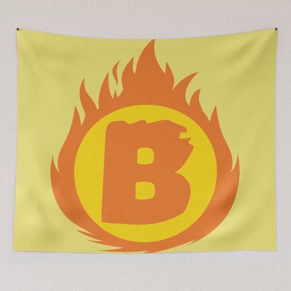 Item preview, Superhero Letter B. Fire Insignia designed and sold by mgulin.
