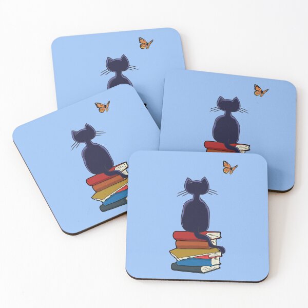 Item preview, Cat, Books and Butterfly Bibliophile Cat Lovers designed and sold by ElJimmo.