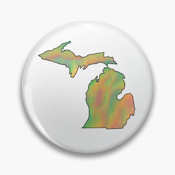 Item preview, Multicolor Watercolor Michigan  designed and sold by madodoodles.