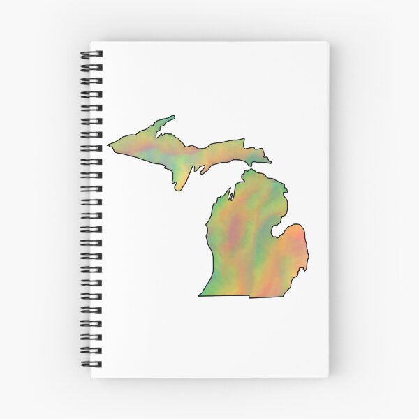 Item preview, Multicolor Watercolor Michigan  designed and sold by madodoodles.