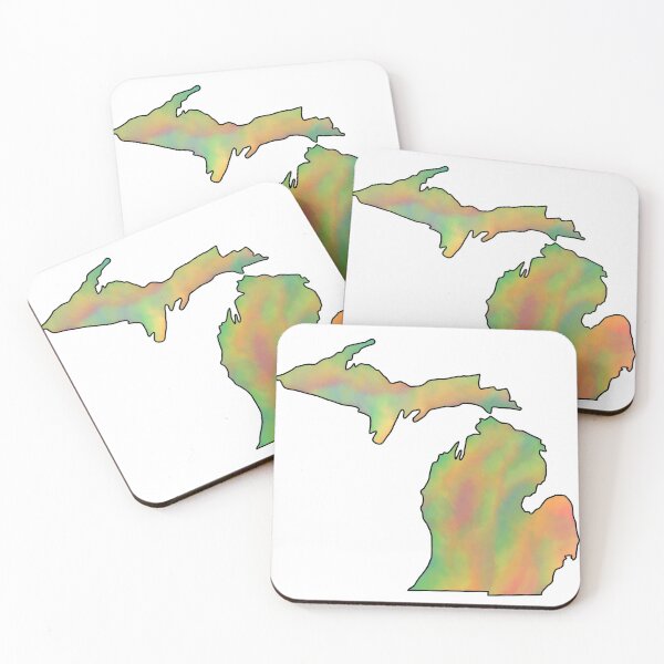 Item preview, Multicolor Watercolor Michigan  designed and sold by madodoodles.