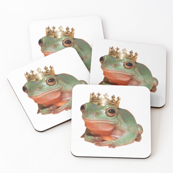Item preview, frog with crown designed and sold by Katie’s Stickers.