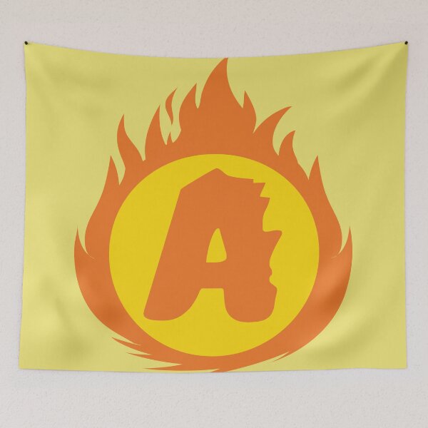 Item preview, Superhero Letter A. Fire Insignia designed and sold by mgulin.