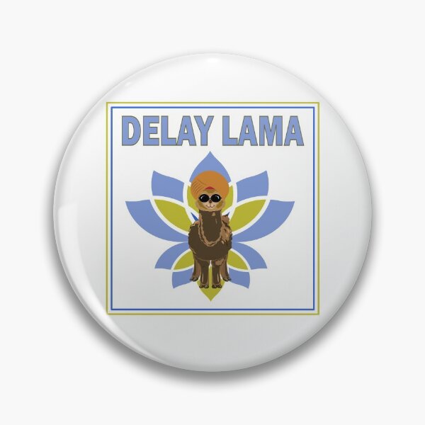 Item preview, The Delay Lama logo designed and sold by MarkWarrenz.
