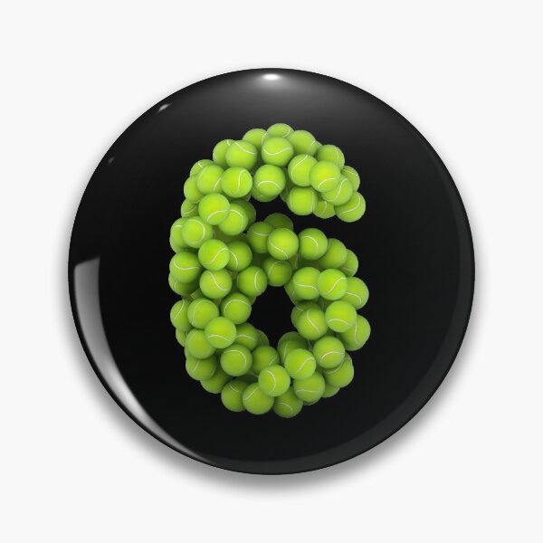 Item preview, Player Number 6 - Tennis Sports Six Game Set Match designed and sold by elhefe.