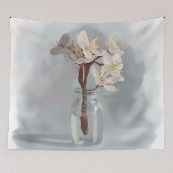 Item preview, A Sprig of Plum Flowers in a Vial designed and sold by tuzlay.
