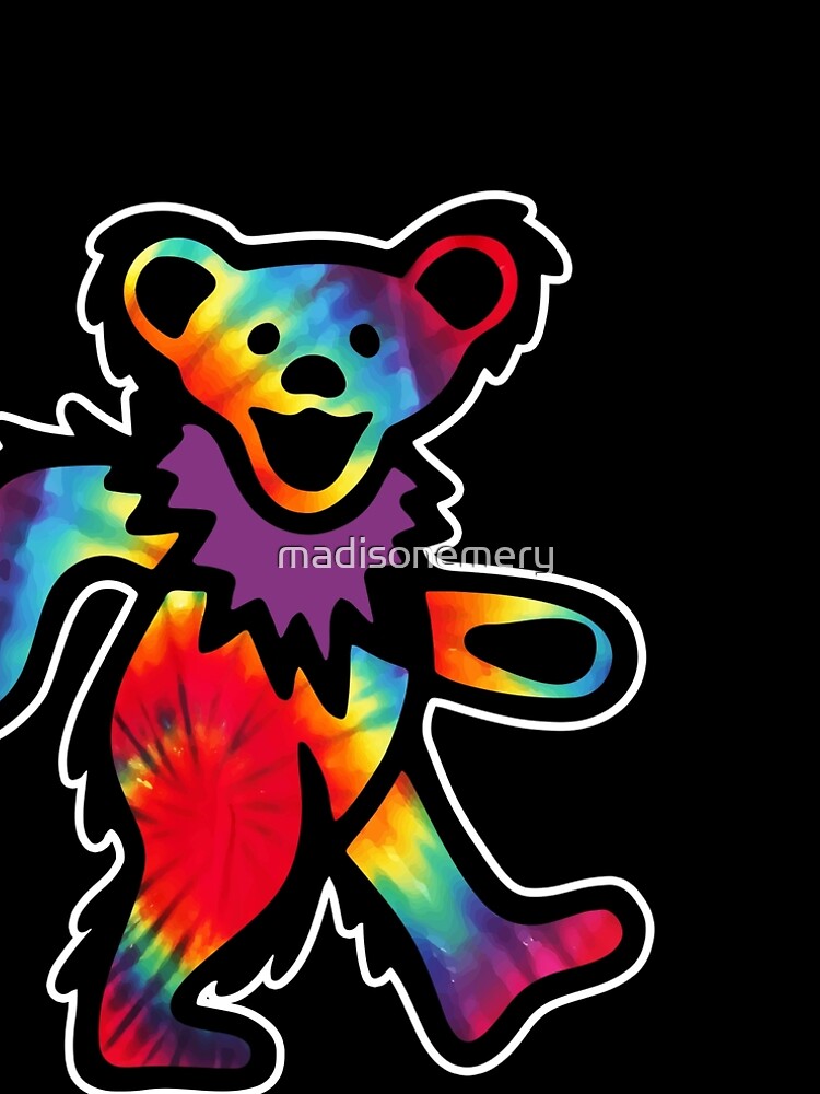 Grateful Dancing Dead Hippie Bear Tie Dye by madisonemery