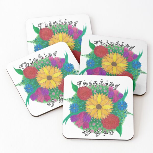Item preview, Thinking of You Flower Circle Pattern designed and sold by ArtAFT.