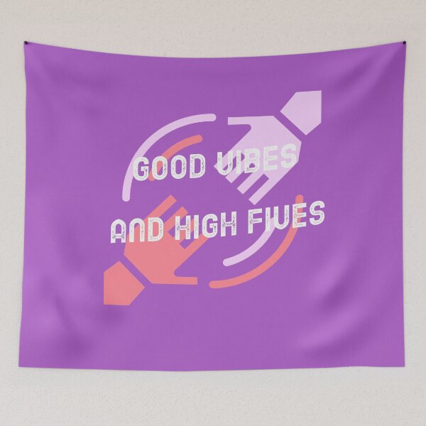 Item preview, Good Vibes and High Fives designed and sold by JellyAF.