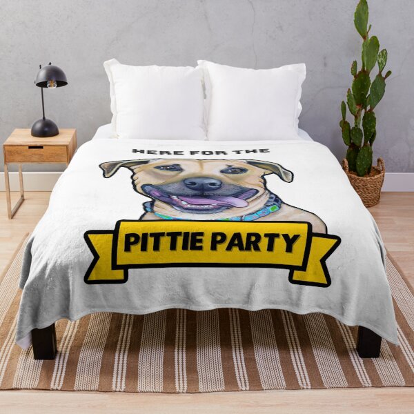 Item preview, Here for the Pittie Party designed and sold by TrashFromAsh.