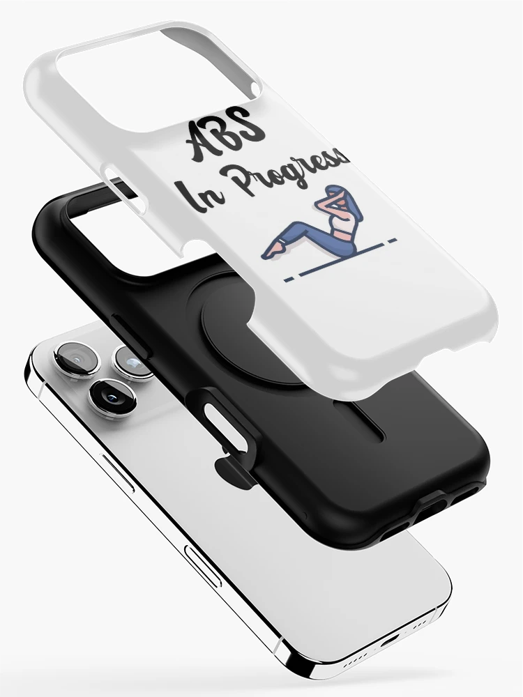 Thumbnail 2 of 4, iPhone Case, Abs In Progress Text designed and sold by Miaberzo.