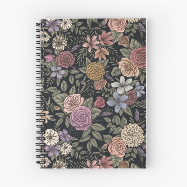 Artikelvorschau, Vintage Blumen in Schwarz entworfen und verkauft von ElleMacNeil.