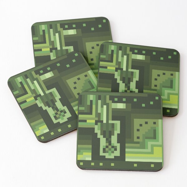 Item preview, Green Sludge - 0019 - Original Abstract Pixel Art designed and sold by pixonpu.