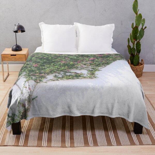 Item preview, Pink spring flowers and green on white wall designed and sold by Schuva.