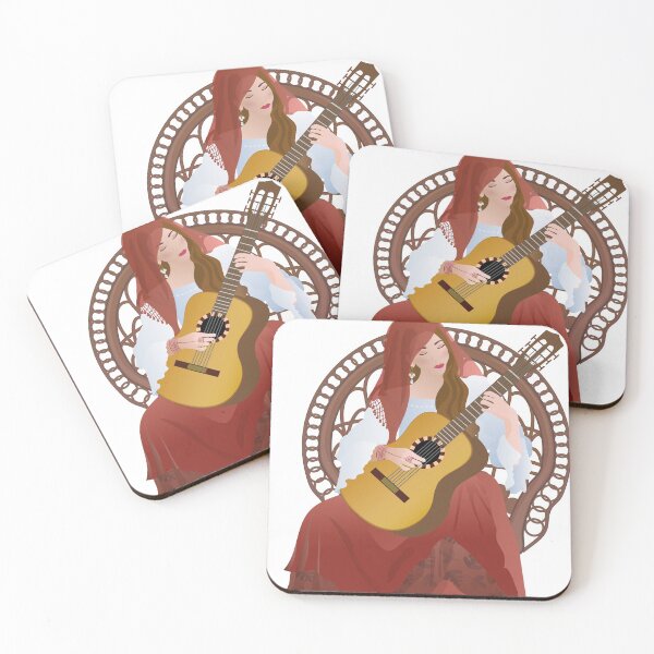 Item preview, Guitarist girl in the Alhambra designed and sold by Lydilena.
