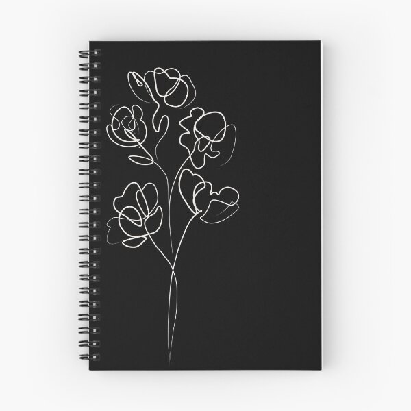 Item preview, Minimal abstract flower line art designed and sold by HereForTheArt.