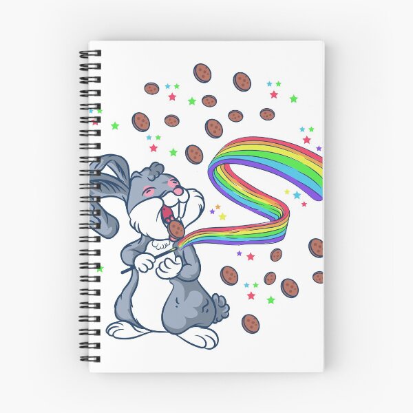 Item preview, rabbit chillin eating magic cookies designed and sold by attithuts.