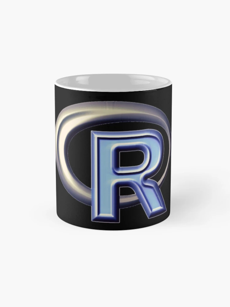 Thumbnail 4 of 6, Coffee Mug, R programming language R logo designed and sold by Birdhead.