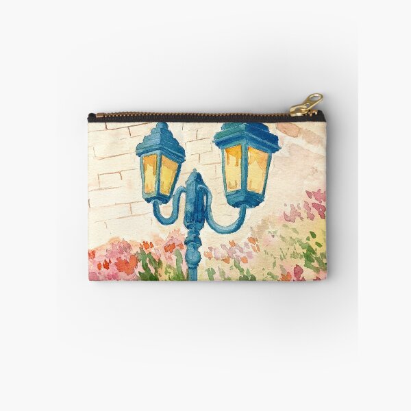 Item preview, Iron Street Lamp in Flowers Watercolor designed and sold by Mary Kate Cuccari.