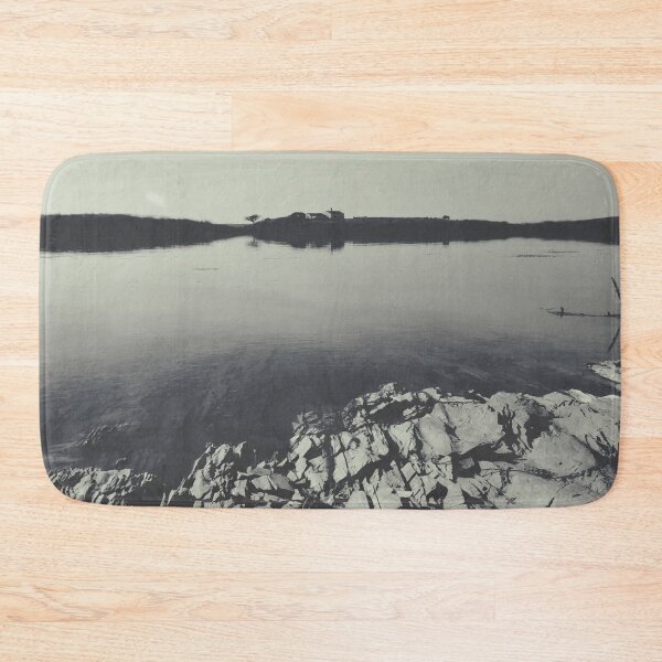 Item preview, Black and white water lake landscape designed and sold by Schuva.
