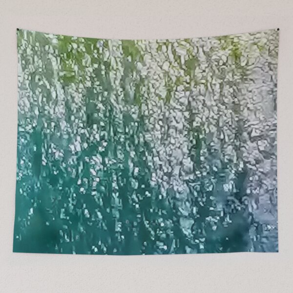 Item preview, Evening Ocean Sun Down - Green and Yellow Ocean Rainbow Reflection Sun Shadows  designed and sold by Ilana Khoshsima.