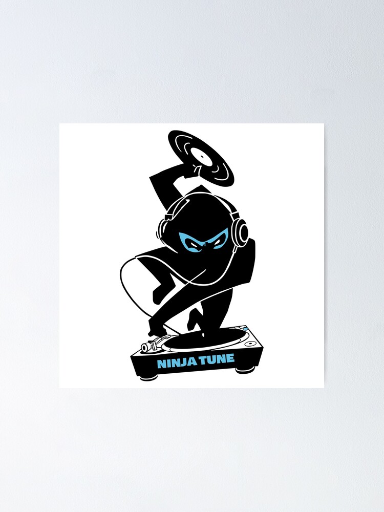 Ninja Tune logo 3 DJ (white background)