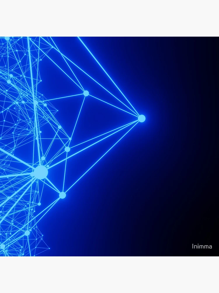 Thumbnail 4 of 4, Clock, Blue Plexus Background designed and sold by Inimma.