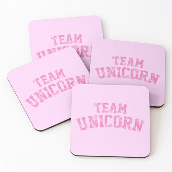 Item preview, Team Unicorn in Distressed Pink Athletic Font designed and sold by Bumblefuzzies.